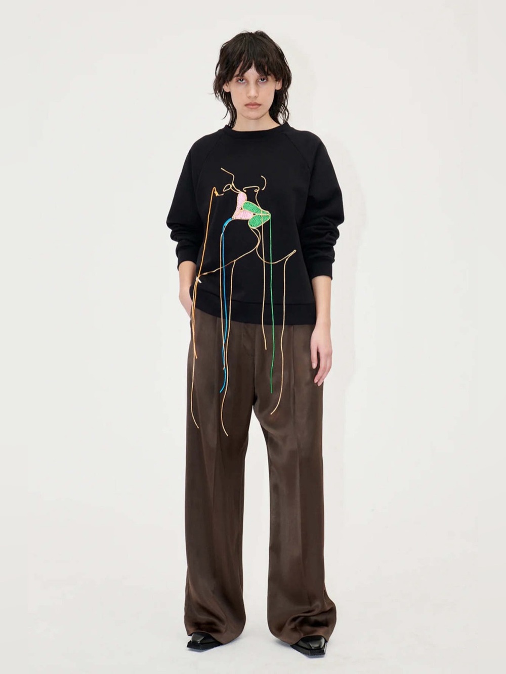 STINE GOYA Black Lexi Sweatshirt - M